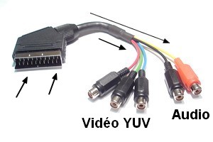 AMANKA Adaptateur Peritel vers HDMI Convertisseur Peritel HDMI
